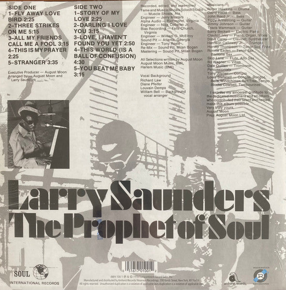 Stranger - Saunders, Larry  - The Prophet of Soul