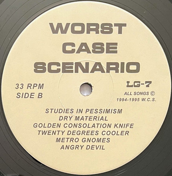 Studies In Pessimism - Worst Case Scenario