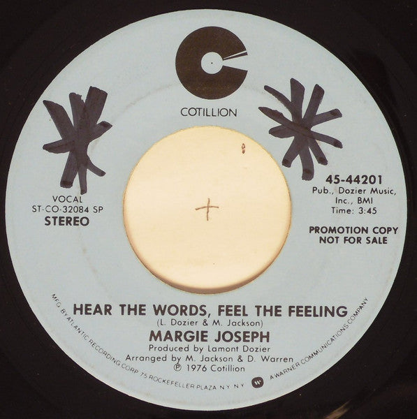 Hear The Words, Feel The Feeling - Joseph, Margie