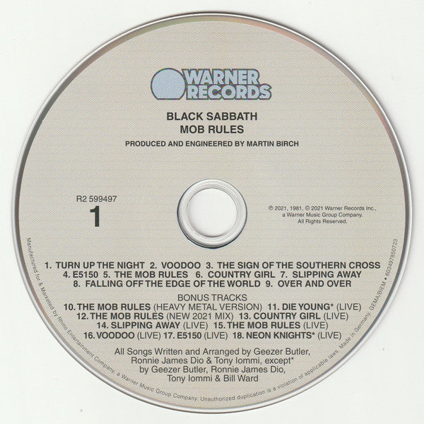 Mob Rules - Black Sabbath