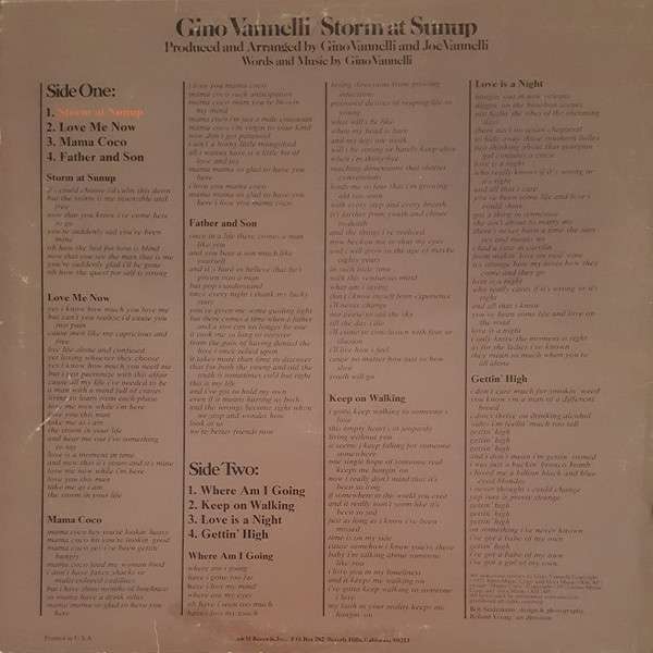 Storm At Sunup - Vanneli, Gino