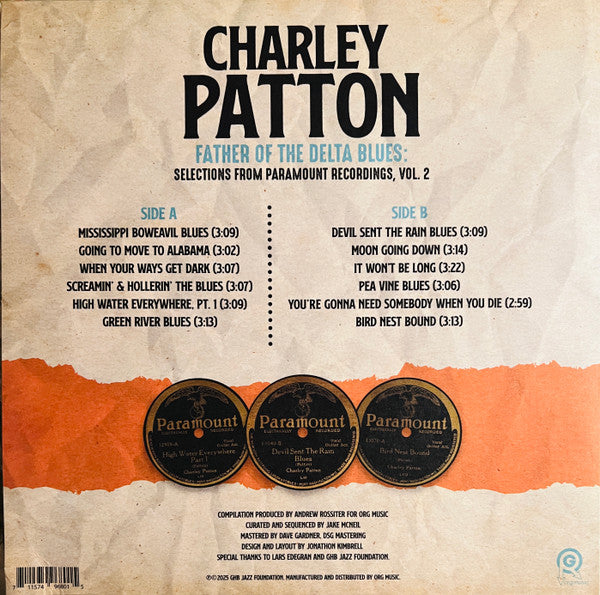 The Father of Delta Blues: Selections - Patton, Charley