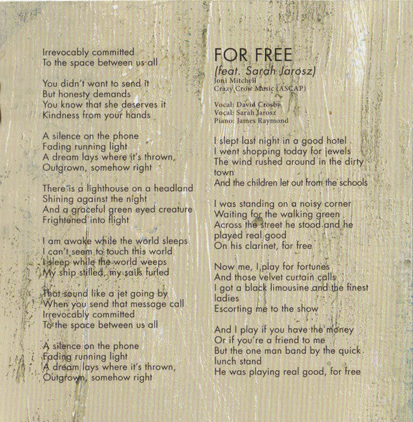 For Free - Crosby, David