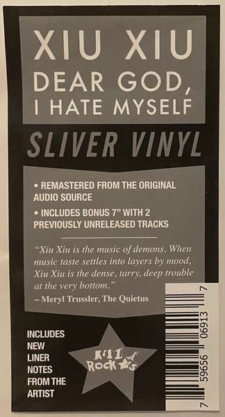 Dear God I Hate Myself - Deluxe Edition Silver - Xiu Xiu [LP]