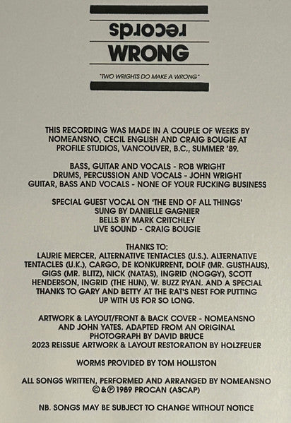 Wrong - Nomeansno