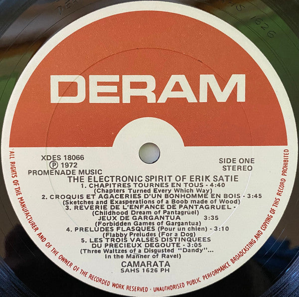 The Electronic Spirit Of Erik Satie Featuring The  - Camarata Contemporary Chamber Group