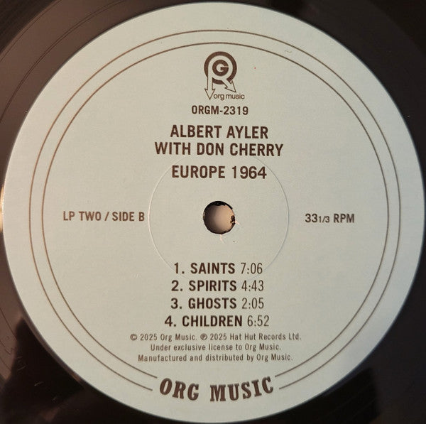 Europe 1964  (Box Set) - Ayler, Albert  & Don Cherry
