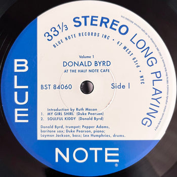 At The Half Note Cafe, Vol. 1 - Byrd, Donald