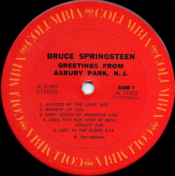 Greetings From Asbury Park, N.J. - Springsteen, Bruce