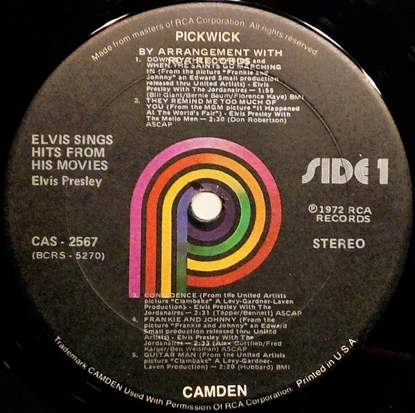 Sings Hits From His Movies, Volume 1 - Presley, Elvis