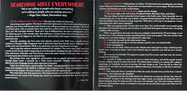Live In Japan 1974 - War