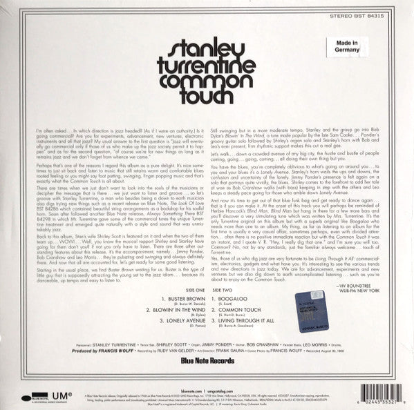 Common Touch - Turrentine, Stanley