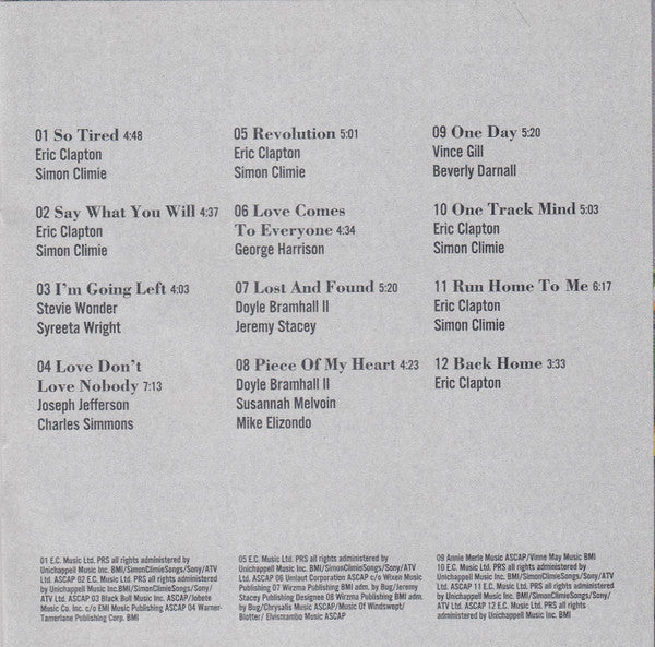Back Home - Clapton, Eric