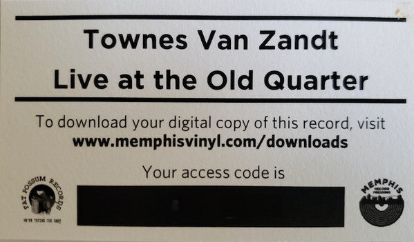 Live At The Old Quarter, Houston, Texas - Van Zandt, Townes