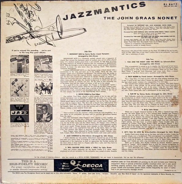 Jazzmantics - Graas, John Nonet