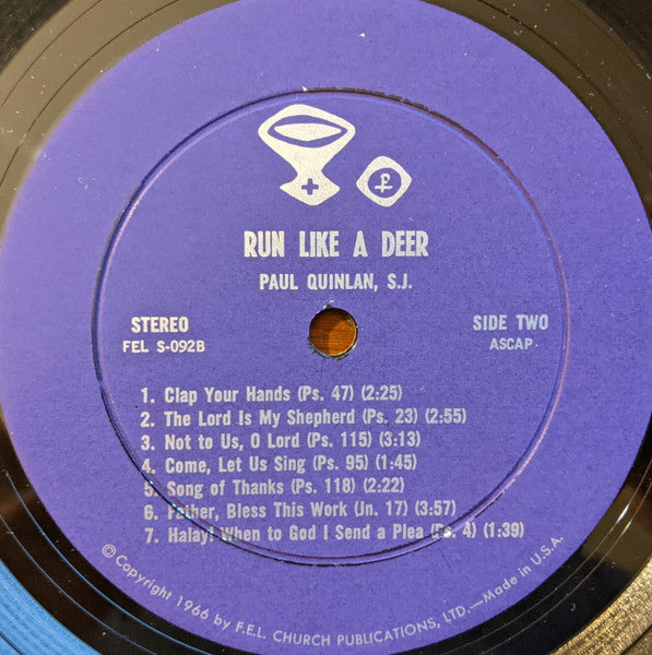 Run Like A Deer - Quinlan, Paul