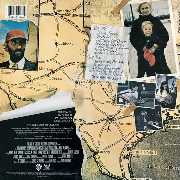 Paris, Texas Original Motion Picture Soundtrack - Cooder, Ry
