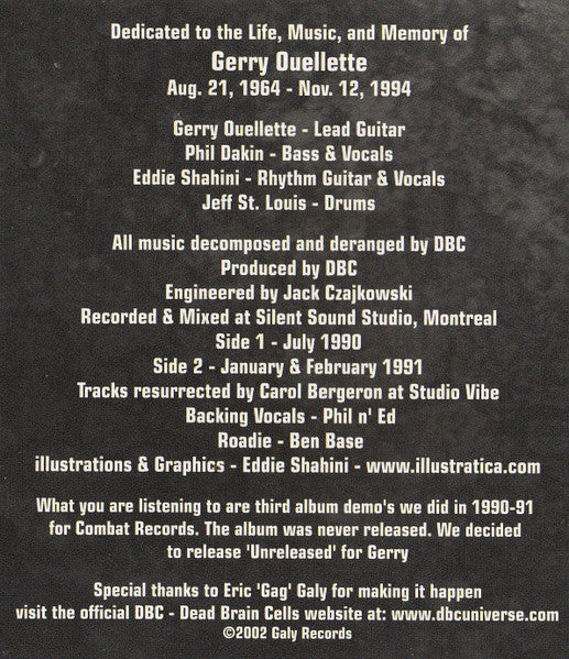 Unreleased - D.B.C.