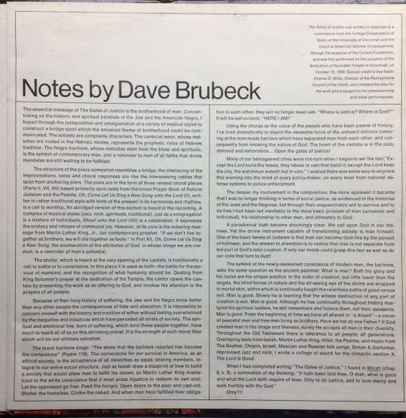 The Gates Of Justice - Brubeck, Dave