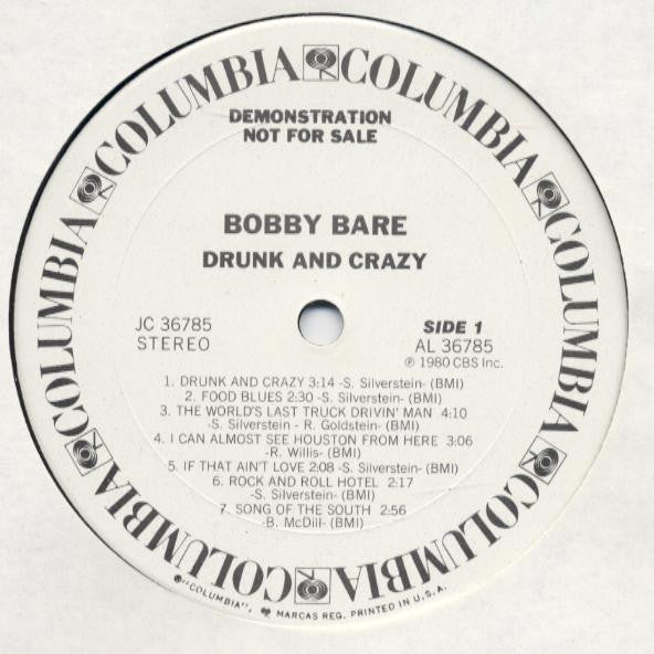 Drunk And Crazy - Bare, Bobby