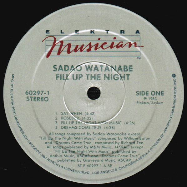 Fill Up The Night - Watanabe, Sadao
