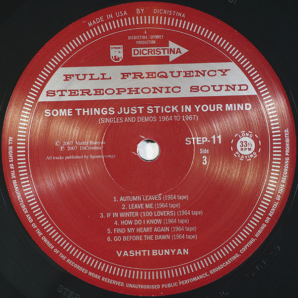 Some Things Just Stick In Your Mind: Singles - Bunyan, Vashti