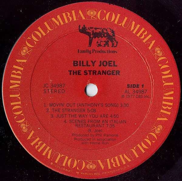 The Stranger - Joel, Billy – Omega Music