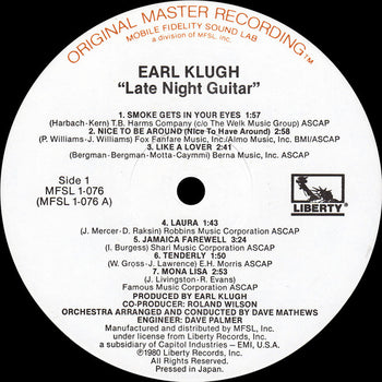 Late Night Guitar - Klugh, Earl