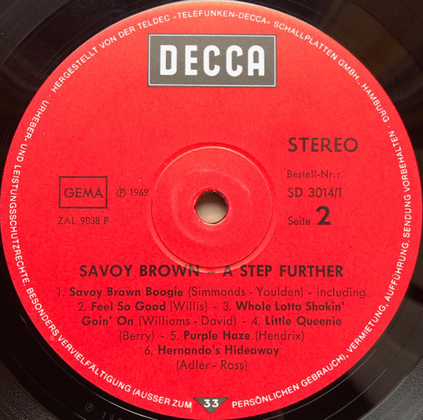 A Step Further / Blue Matter - Savoy Brown