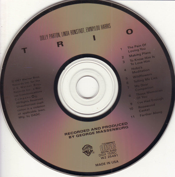 Trio - Parton, Dolly/ Linda Ronstadt/ Emmylou Harris