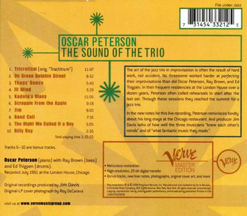 Sound Of The Trio - Peterson, Oscar