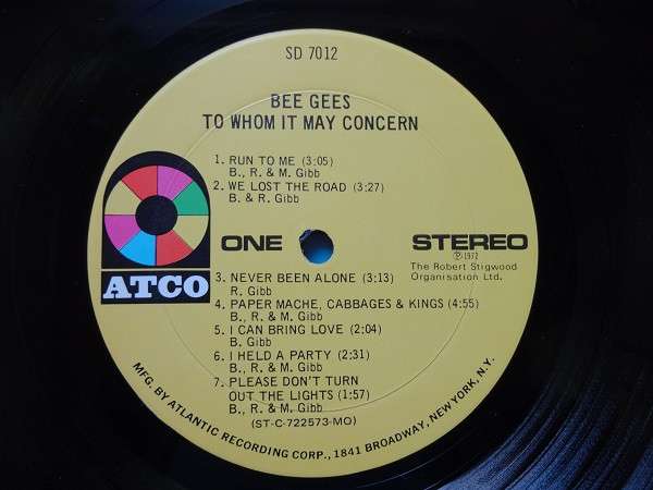 To Whom It May Concern - Bee Gees