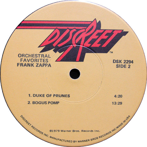 Orchestral Favorites - Zappa, Frank