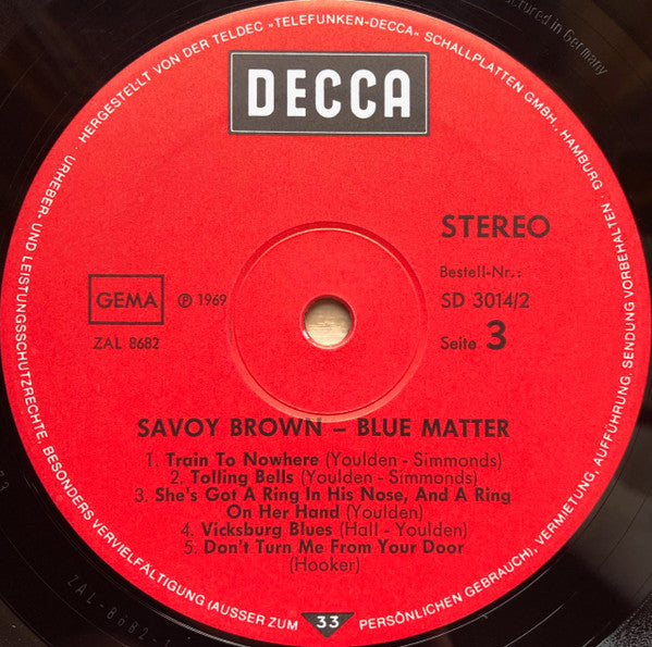 A Step Further / Blue Matter - Savoy Brown