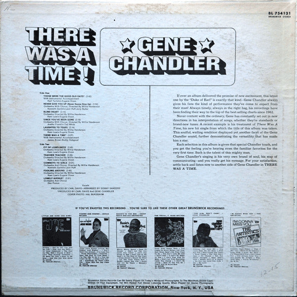 There Was A Time! - Chandler, Gene
