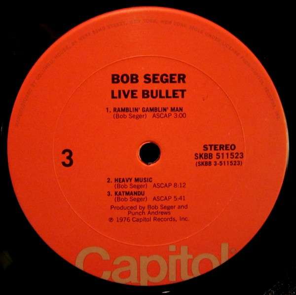 Live Bullet - Seger, Bob And The Silver Bullet Band