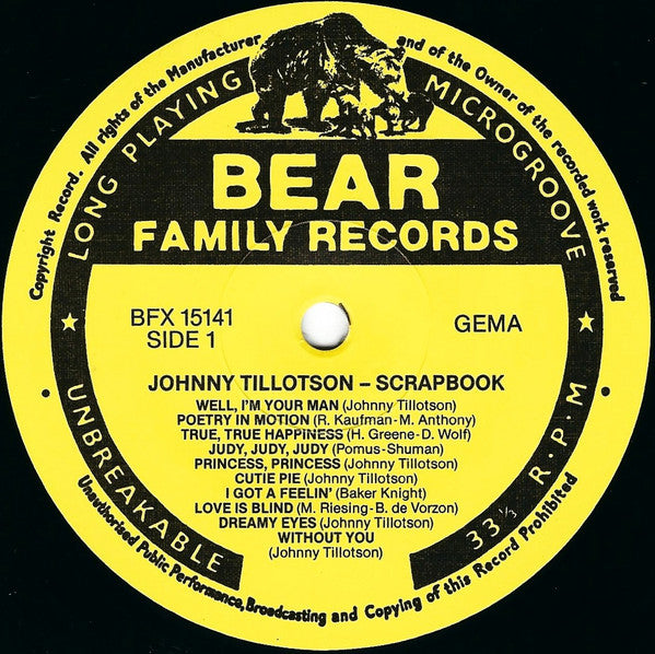 Scrapbook - Tillotson, Johnny