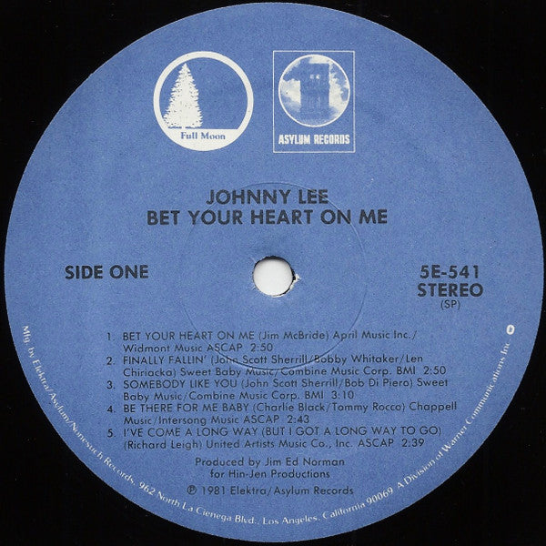 Bet Your Heart On Me - Lee, Johnny