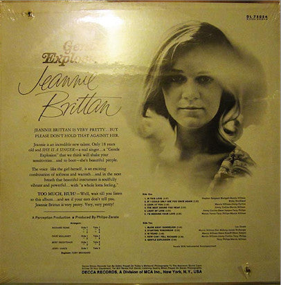 Gentle Explosion - Brittan, Jeannie