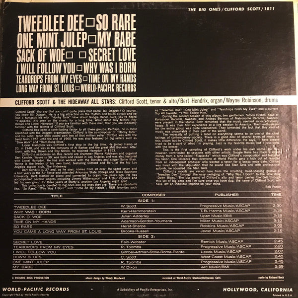 The Big Ones - Scott, Clifford