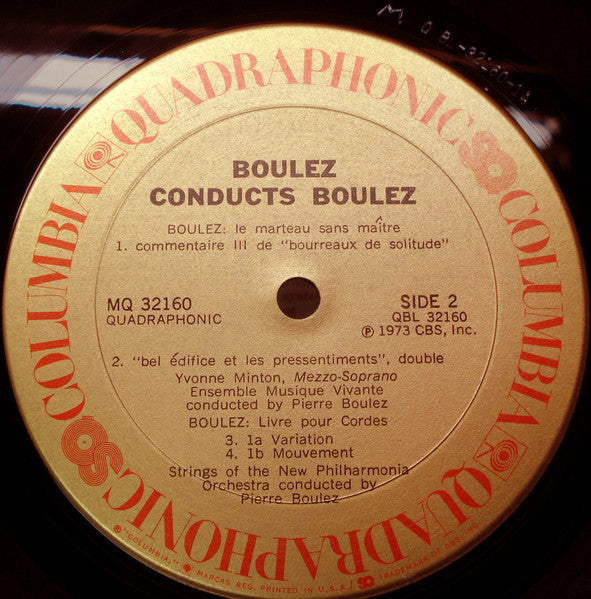 Boulez Conducts Boulez: Le Marteau Sans Maitre - Boulez, Pierre