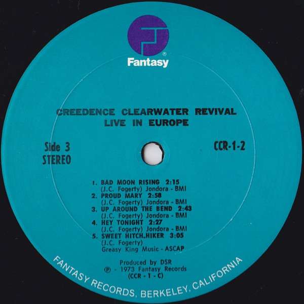 Live In Europe - Creedence Clearwater Revival