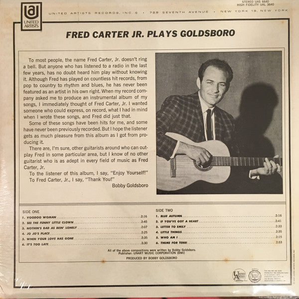 Fred Carter Jr. Plays Goldsboro - Carter, Fred Jr.