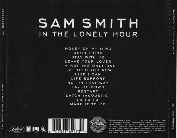 In The Lonely Hour - Smith, Sam