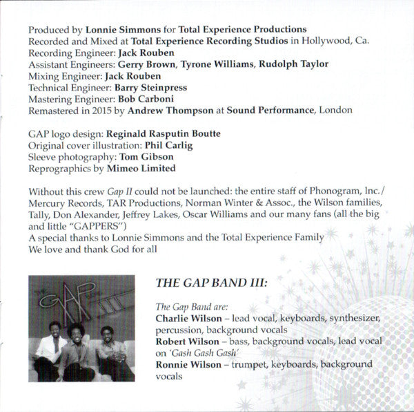 Gap Band I / Gap Band Ii / Gap Band Iii - Gap Band