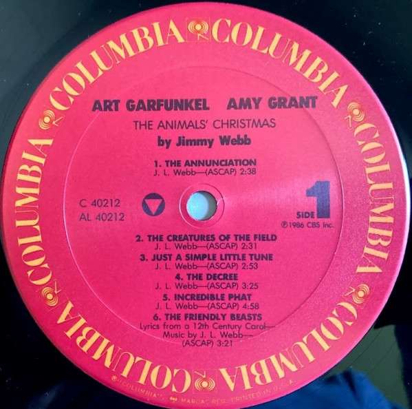 The Animals' Christmas By Jimmy Webb - Garfunkel, Art / Amy Grant
