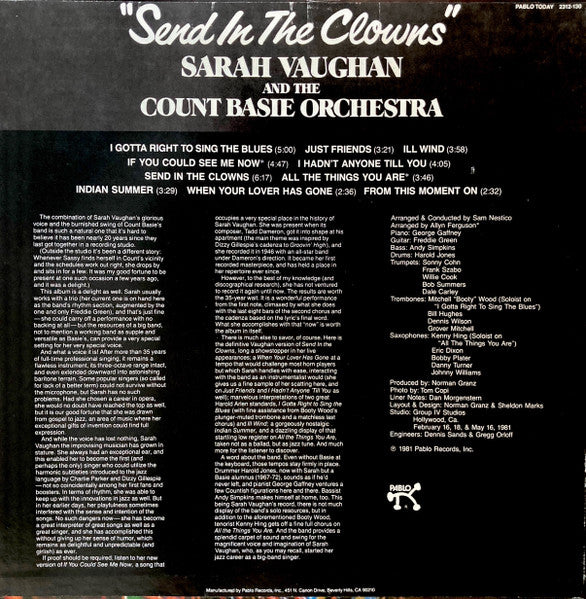 Send In The Clowns - Vaughan, Sarah