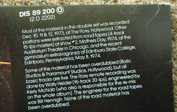Roxy & Elsewhere - Frank Zappa