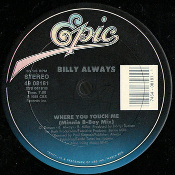 Where You Touch Me - Always, Billy