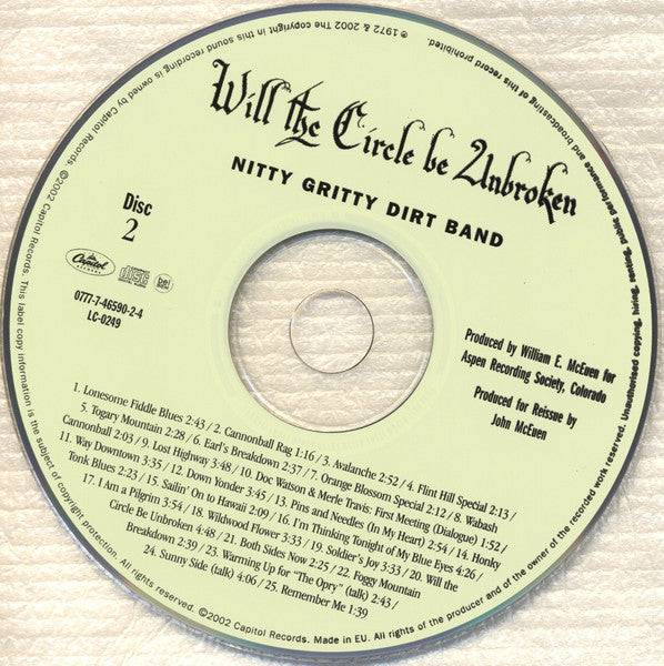 Will The Circle Be Unbroken - Nitty Gritty Dirt Band